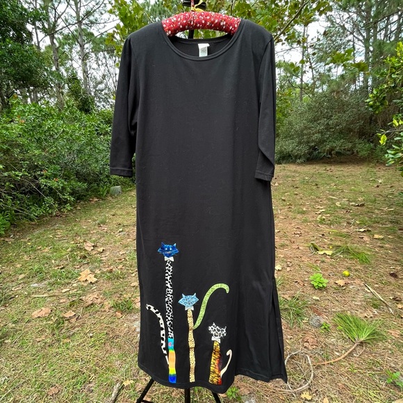 Karla Marie long black dress in medium - Picture 6 of 6